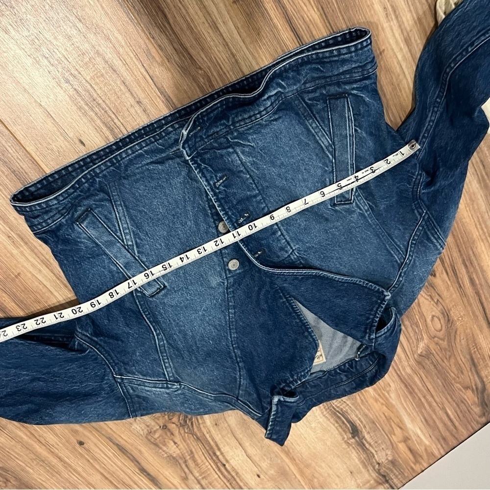 Free People Now Or Never Denim Crop Trucker Jacket - Picture 8 of 13